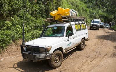 Concern teams reaching isolated communities in Masisi, DRC. Photo: Kieran McConville/ Concern Worldwide.