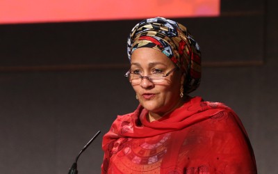 Keynote Speaker, United Nations Deputy Secretary-General Amina Mohammed. Resurge Conference, Dublin Castle. Photo: Photocall Ireland / Concern Worldwide