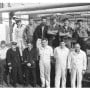 The crew of the Columcille which departed Dublin in September 1968 to deliver aid to Biafra. 