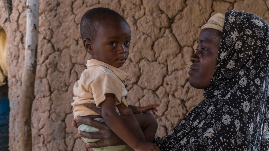 Rouaya Zahirou with her son Salouhou