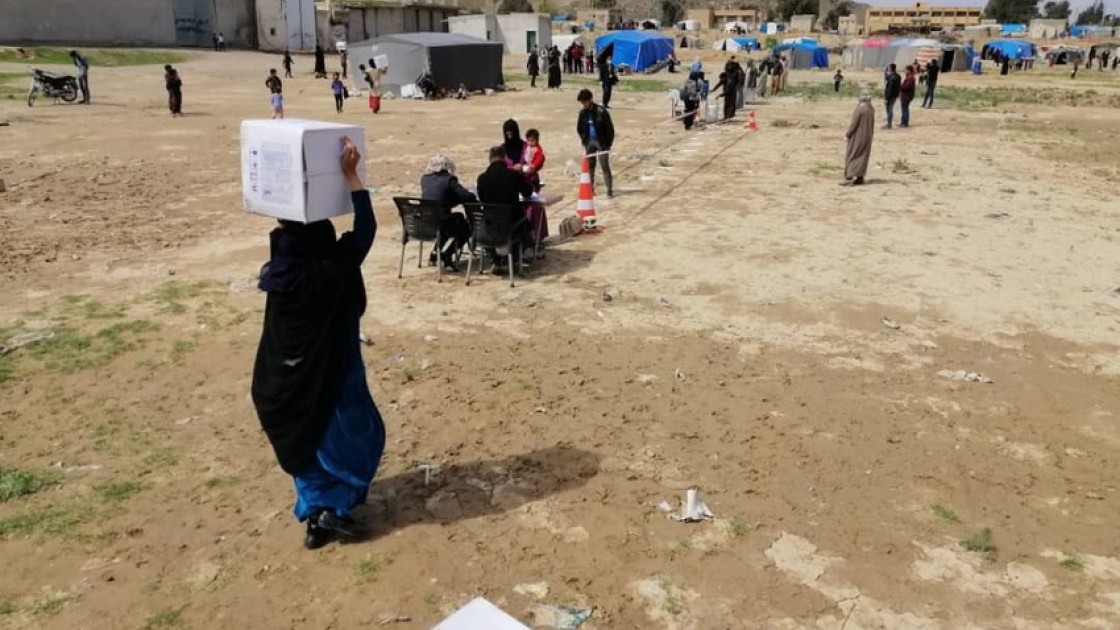 Concern distributing hygiene kits in Northern Syria