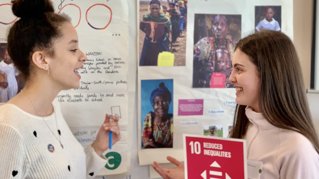 Students Sophie and Phoebe participate in Concern's Transition Year Academy.