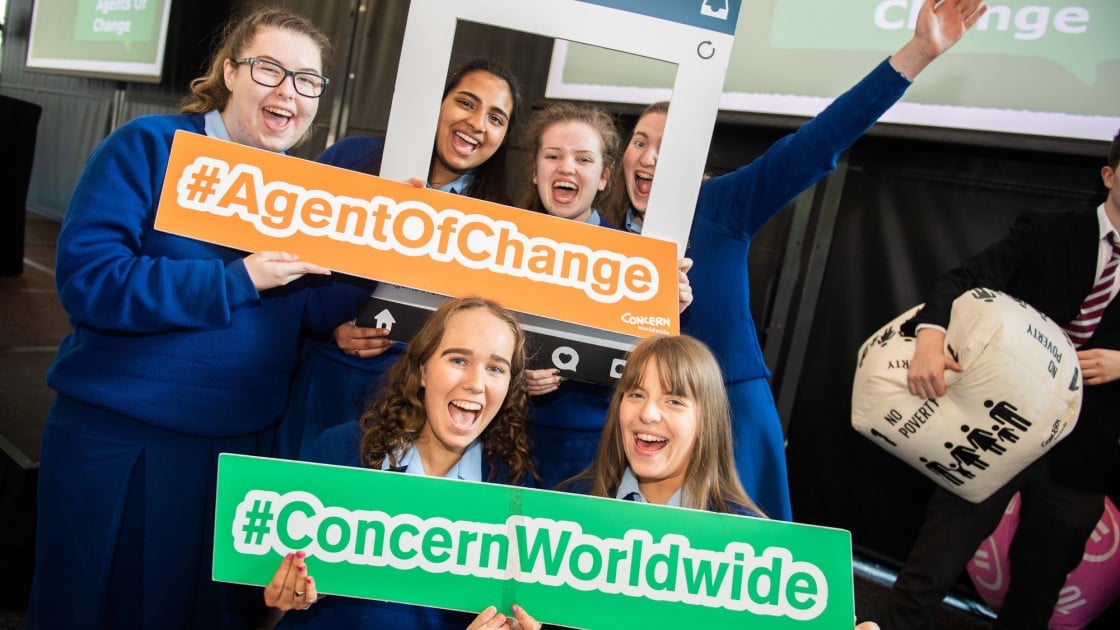 Maryfield College students at Agents of Change. Photo: Ruth Medjber/ Concern Worldwide