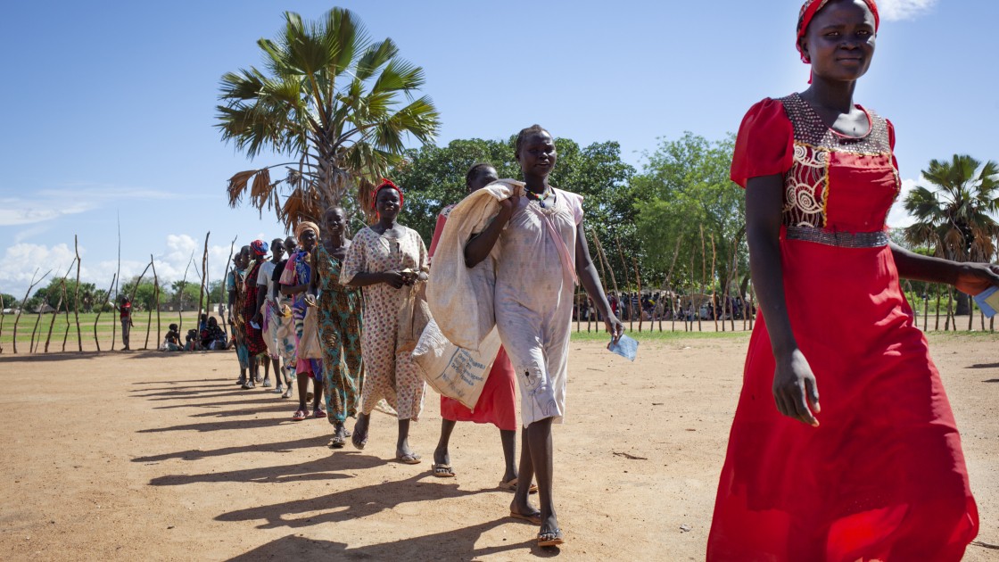 South Sudan Women Walking
