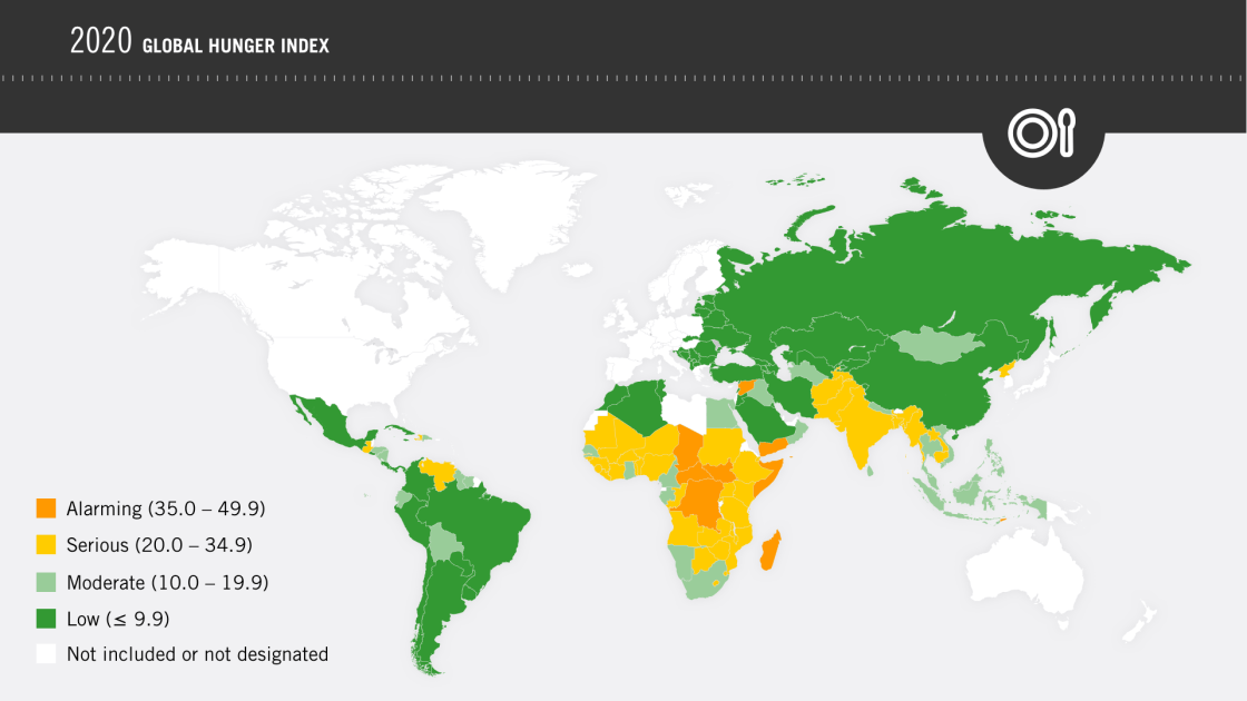GHI 2020 map