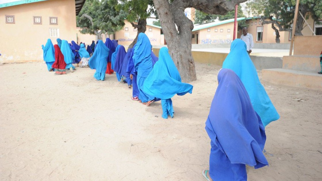 Girls attending school in Somalia. Photo: Mohamed Abdiwahab / Concern Worldwide