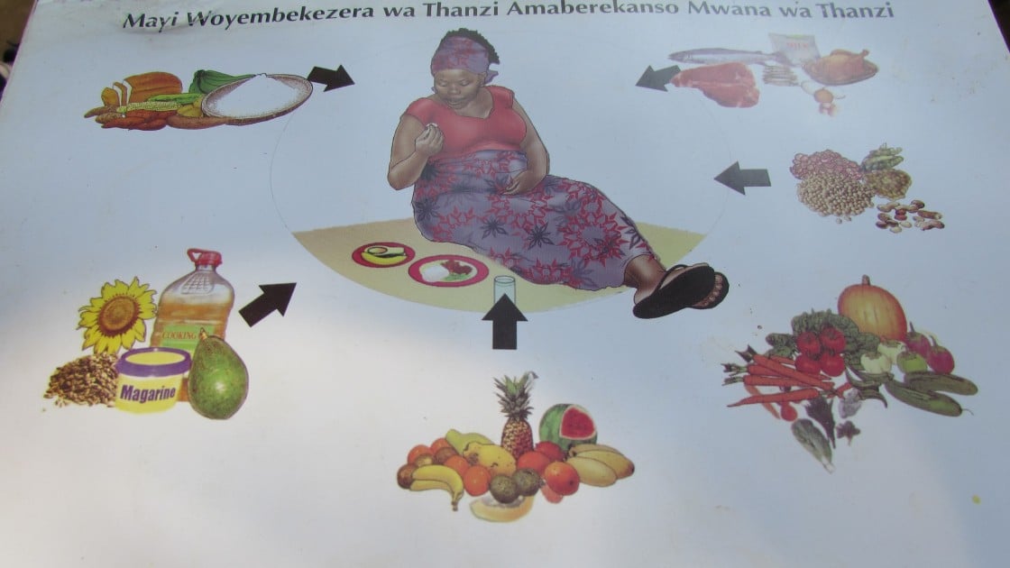An image from one of the Concern maternal health booklets. Photo taken by Concern Worldwide.