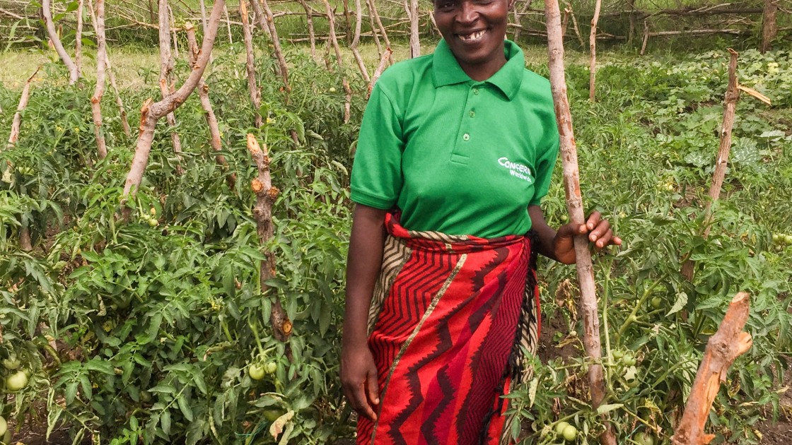 Mavis Chibeleti, a participant of the Realigning Agriculture to Improve Nutrition (RAIN) project in Zambia. Photo: Anne O'Mahony / Concern Worldwide.