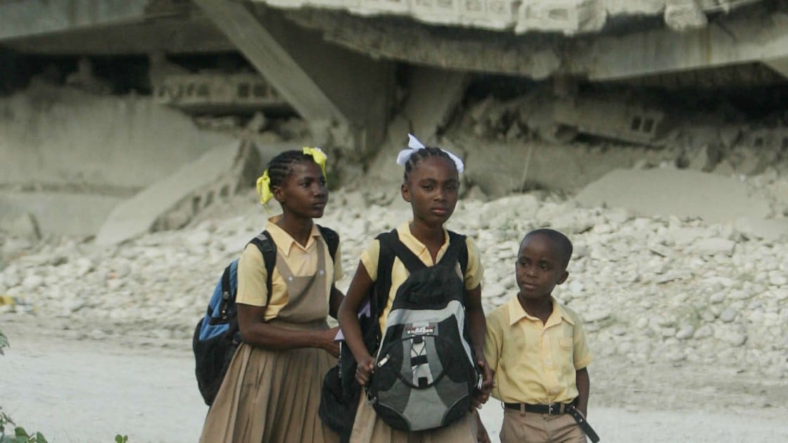Destruction after the Haiti earthquake of 2010