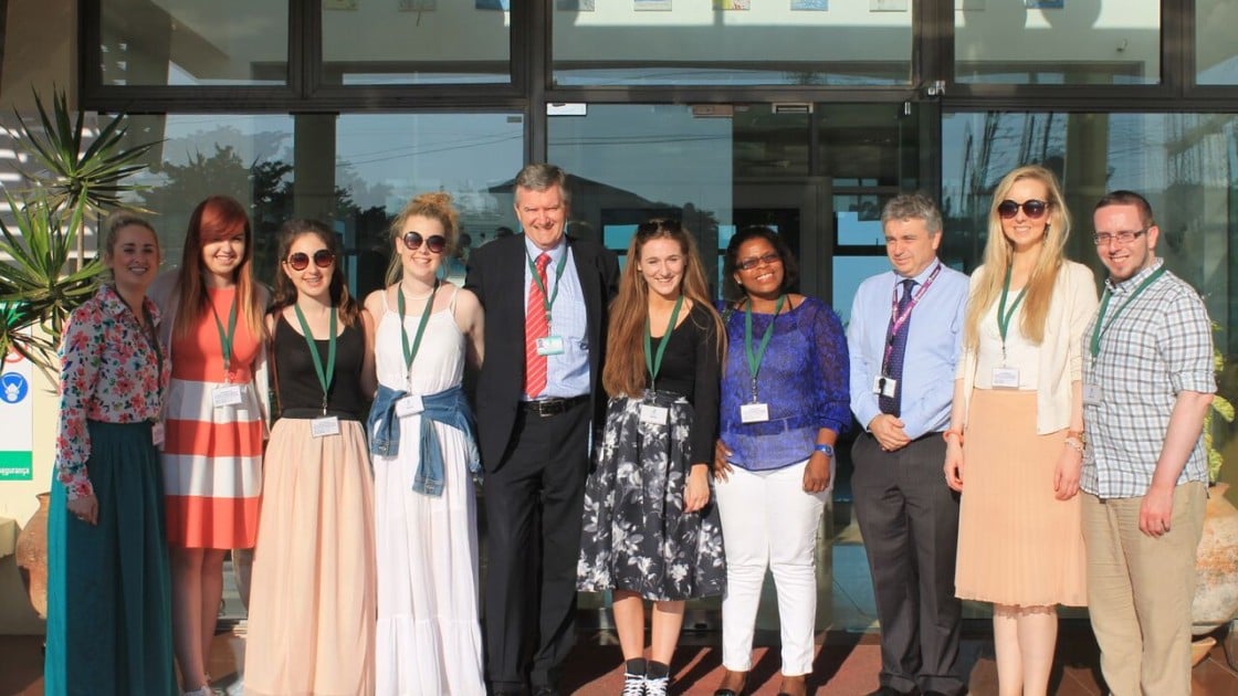 Meeting with EU delegates and the Irish Embassy in Mozambique. Photo taken by Saoirse Power, Brianna Walsh, Caoimhe Cummins and Beatrice Kelly.