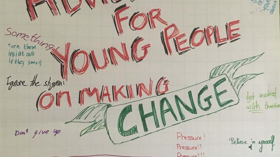 Poster from a Campaign Academy workshop session in 2017. Photo: Claire Marshall/Concern Worldwide.