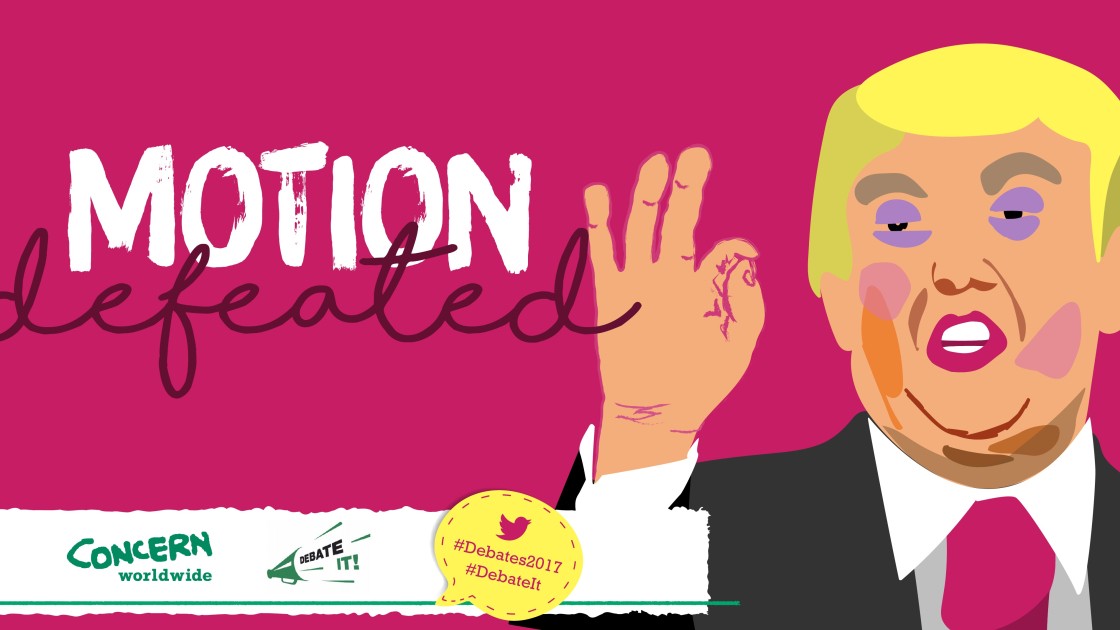 Digital illustration created during Concern Debates final in May 2017. Photo: Visual Newsdesk/Concern Worldwide.