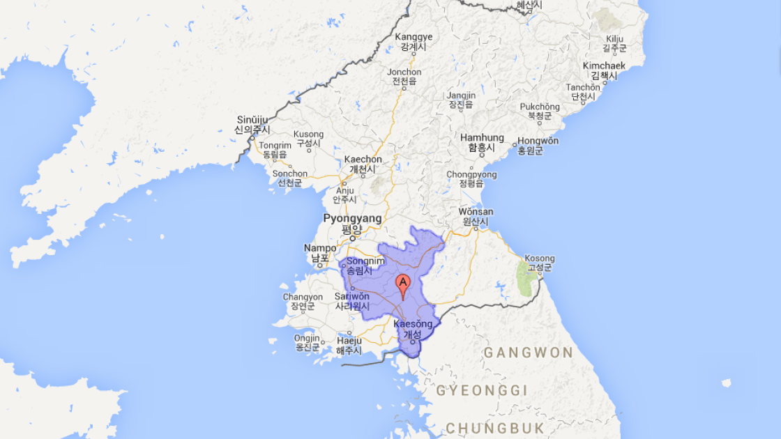 North Hwanghae Province in the Democratic People’s Republic of Korea. Source: Google Maps