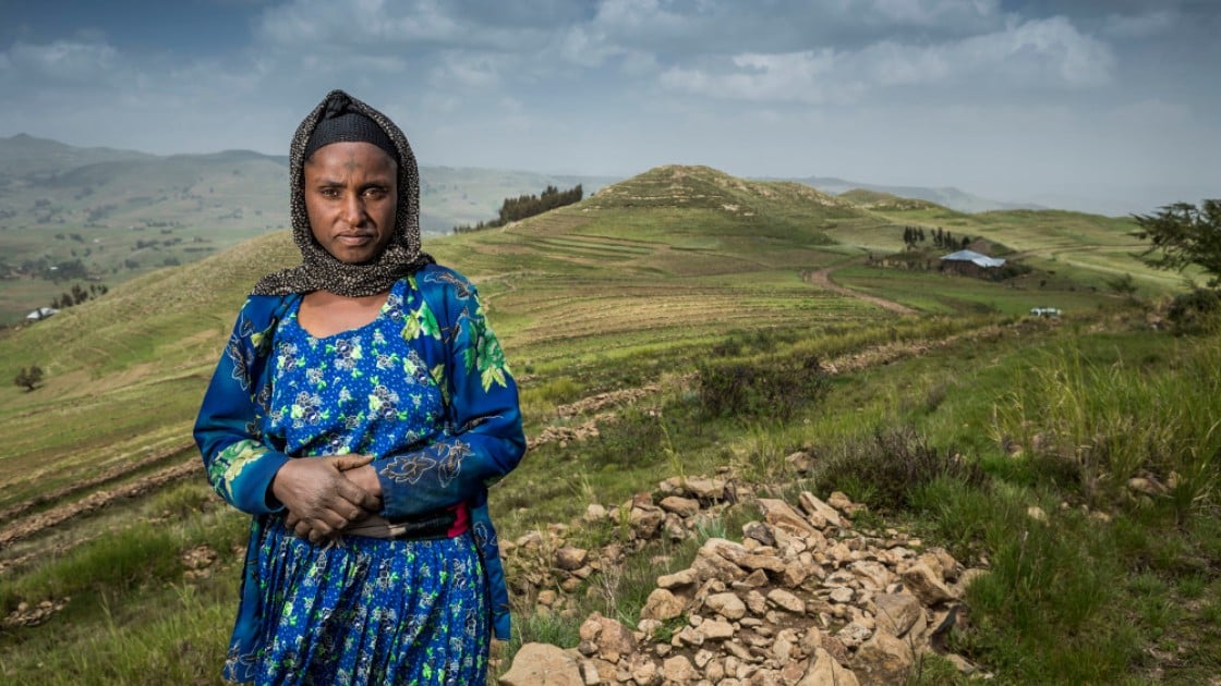 Concern helped Lubaba to protect her land from flooding and increase her harvest.