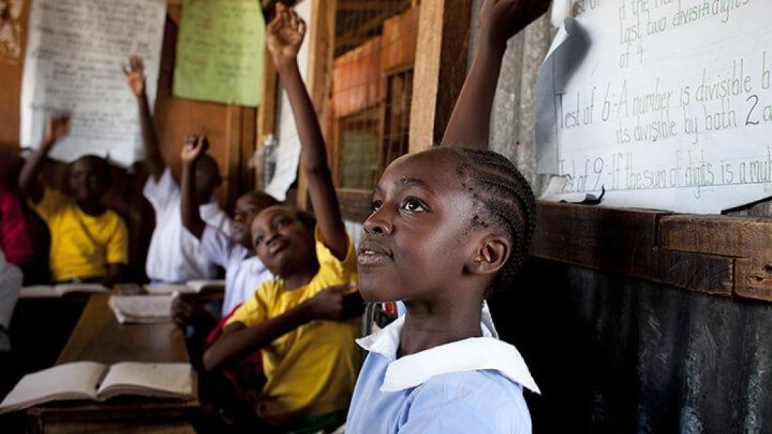 Elizabeth attends St Francis School thanks to a cash transfer provided by Concern to her parents. Photo: Abbie Trayler-Smith/Concern Worldwide