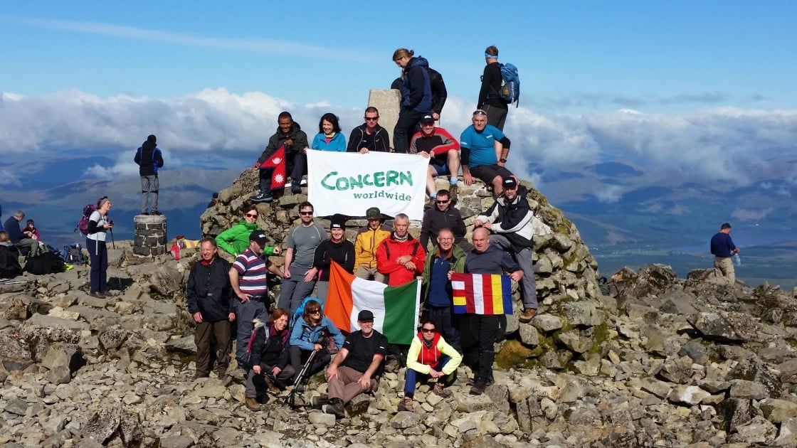 Harness your New Year energy and hike the peaks of Ireland and the UK with a Climb4Concern challenge. Photo: Concern Worldwide.