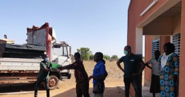 Delivery of medical healthcare equipment in Burkina Faso