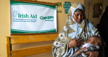 Ayan* (39) with her 18 month old child Ahmed* at the Wiil Waal health centre, Somalia. Photo: Mustafa Saeed/Concern Worldwide