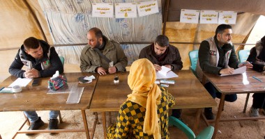 Members of the Syria Relief team deliver the cash vouchers to people affected by the February 2023 earthquake. (Photo: Ali Haj Suleiman/DEC/Fairpicture)