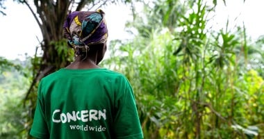 A Concern worker in Kirundo Province in Burundi