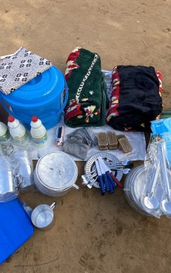 NFI kit given out by Concern at Chad refugee camp