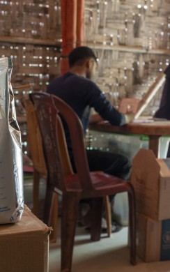 A Rohingya mother receives super cereal in the Concern nutrition centre at Camp 19, Ukhiya, Cox's Bazar. (Photo: Saikat Mojumder/Concern Worldwide)