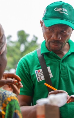 Fabrice Modeste Seondjoukou, the Deputy Programme Manager for Health and Nutrition at Concern’s AAP Program in Democratic Republic of Congo. 