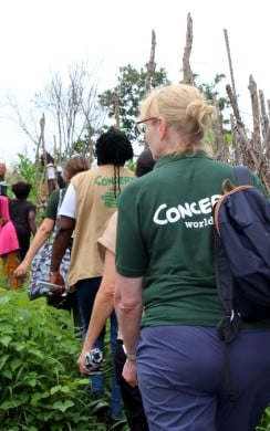 Sayyeda Salam, Concern UK Executive Director, Catherine Ferrier, Chair of the Concern UK Board and Carol Morgan, Concern International Programmes Director visited the Concern Sierra Leone team in Tonkolili District.