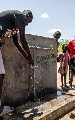 Water fountain at Naoros Primary School