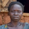 Marie Mbendu outside her home. Photo: Darren Vaughan. Marie Mbendu outside her home. Photo: Darren Vaughan.