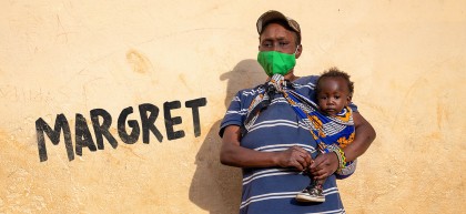 Margret and Charlyne live in Kibera slum in Nairobi, Kenya.