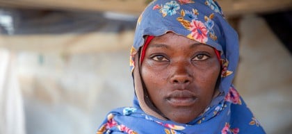 Hamila* (27) at refugee camp in Eastern Chad