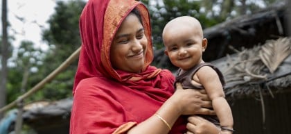 Marium*, a Bangladeshi mother with her daughter Tayma*