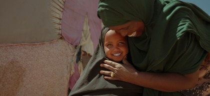 Hafsa and her daughter Najma.