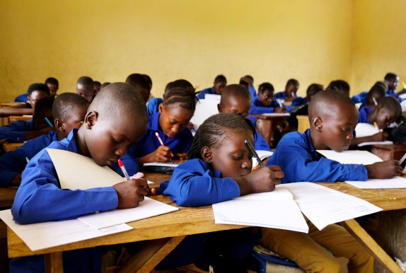 Young students in Sierra Leone