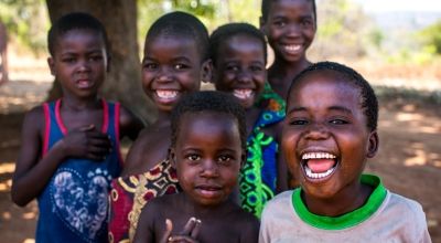 Children laughing and playing in Malawi. Photo Jennifer Nolan / Concern Worldwide. 