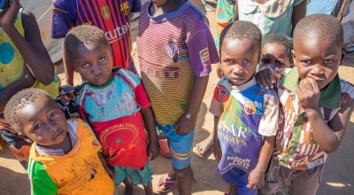 Children of the Nyachikadza Displacement Camp, Nsanje District, Malawi. Photo: Gavin Douglas / Concern Worldwide. 