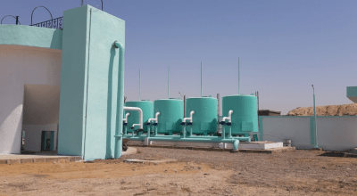 A rehabilitated water station in Syria, 2019