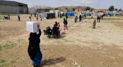 As part of the response to Covid-19, Concern Syria have begun distributing hygiene kits in Northern Syria Photo: Concern Worldwide.
