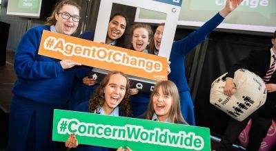 Maryfield College students at Agents of Change. Photo: Ruth Medjber/ Concern Worldwide