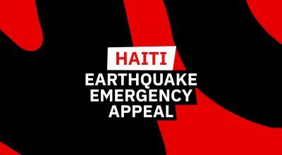 Haiti Emergency appeal graphics