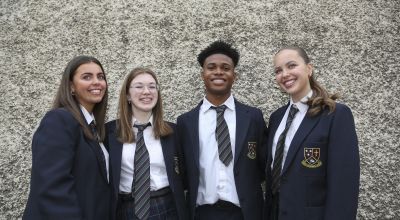 Four students from Moate Community school