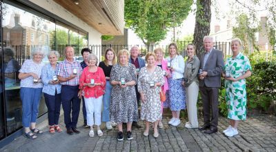Concern Volunteer Awards 2023 recipients outside Concern's Dublin office