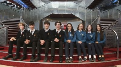 The Concern Debates finalists from Largy College and The High School Rathgar at The Helix in Dublin