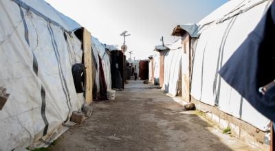 Tents at a refugee camp in Aakkar, Lebanon. (Photo: Gavin Douglas/Concern Worldwide)