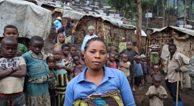 Bulengo camp, one of the newest camps in DRC, around 400 people with disabilities have organised a group and elected representatives. The camp is built on ground made of broken volcanic rocks, and heavy rains almost daily leave the ground muddy and wet, making it inhospitable and sometimes impassable for people using crutches or wheelchairs. They say they struggle to access the few services available, including the distribution of food and medical facilities.