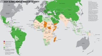 The 2024 Global Hunger Index (GHI) found that at least 64 countries will not reach even low hunger levels until the year 2160 if progress to tackle hunger remains at the same pace observed since 2016.