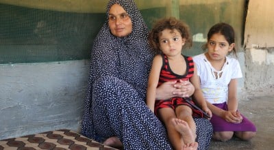 Assia and her children are Syrian refugees in Lebanon. Photo: Omar Daouk/Concern Worldwide