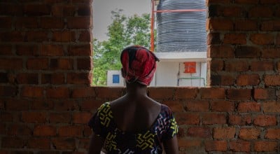 A GBV survivor who was raped while going to cultivate a plot of land. Immediately after the attack, she received support and advice from Concern Worldwide at a health centre. Photo: Eugene Ikua/Concern Worldwide