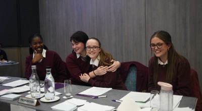 Limerick's Laurel Hill Secondary School debating team pictured here will debate Dublin's Sandford Park School in the Concern Debates final on May 1